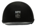 Milwaukee Helmets MPH9711DOT Bare Bones Glossy Black Half Motorcycle DOT Bikers Helmet