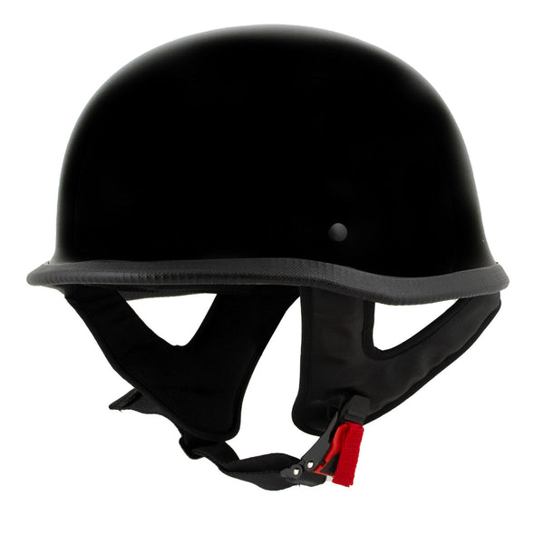 Milwaukee Helmets MPH9741DOT Motorrad DOT German Style Gloss Black