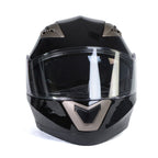 Milwaukee Helmets MPH9806DOT Ionized Gloss Black Advanced Motorcycle Modular Helmet Biker w/ Drop Down Visor