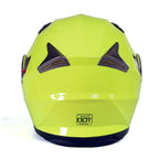 Milwaukee Helmets MPH9809DOT Ionized Neon Yellow Advanced Motorcycle Modular Helmet Biker w/ Drop Down Visor