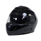 Milwaukee Helmets MPH9815DOT Breeze Gloss Black Advanced Motorcycle Modular Helmet Biker w/ Drop Down Visor
