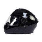 Milwaukee Helmets MPH9815DOT Breeze Gloss Black Advanced Motorcycle Modular Helmet Biker w/ Drop Down Visor