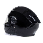 Milwaukee Helmets MPH9815DOT Breeze Gloss Black Advanced Motorcycle Modular Helmet Biker w/ Drop Down Visor