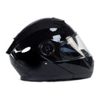 Milwaukee Helmets MPH9815DOT Breeze Gloss Black Advanced Motorcycle Modular Helmet Biker w/ Drop Down Visor