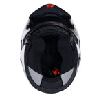 Milwaukee Helmets MPH9816DOT Breeze White Advanced Motorcycle Modular Helmet Biker w/ Drop Down Visor