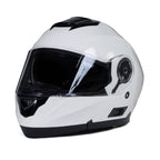 Milwaukee Helmets MPH9816DOT Breeze White Advanced Motorcycle Modular Helmet Biker w/ Drop Down Visor