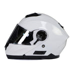 Milwaukee Helmets MPH9816DOT Breeze White Advanced Motorcycle Modular Helmet Biker w/ Drop Down Visor