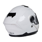 Milwaukee Helmets MPH9816DOT Breeze White Advanced Motorcycle Modular Helmet Biker w/ Drop Down Visor
