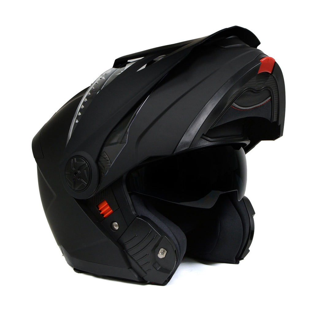 Milwaukee Helmets MPH9820DOT Flat Black Ominous Dual Sport Advanced Mo – Hot Leathers Milwaukee Helmets MPH9820DOT Flat Black Ominous Dual Sport Advanced Mo – Hot Leathers