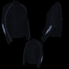 Milwaukee Leather MPL1954 Women's 'Studded Wings' Black Textile Moto Jacket