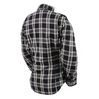 Milwaukee Performance MPL2600 Ladies Black and White Armored Flannel Shirt with Kevlar Protection