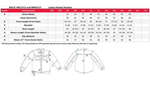 NexGen NXL2717DUAL Ladies 'Toasty' Grey 'Heated' Hoodie  (Rechargeable Battery Pack Included)