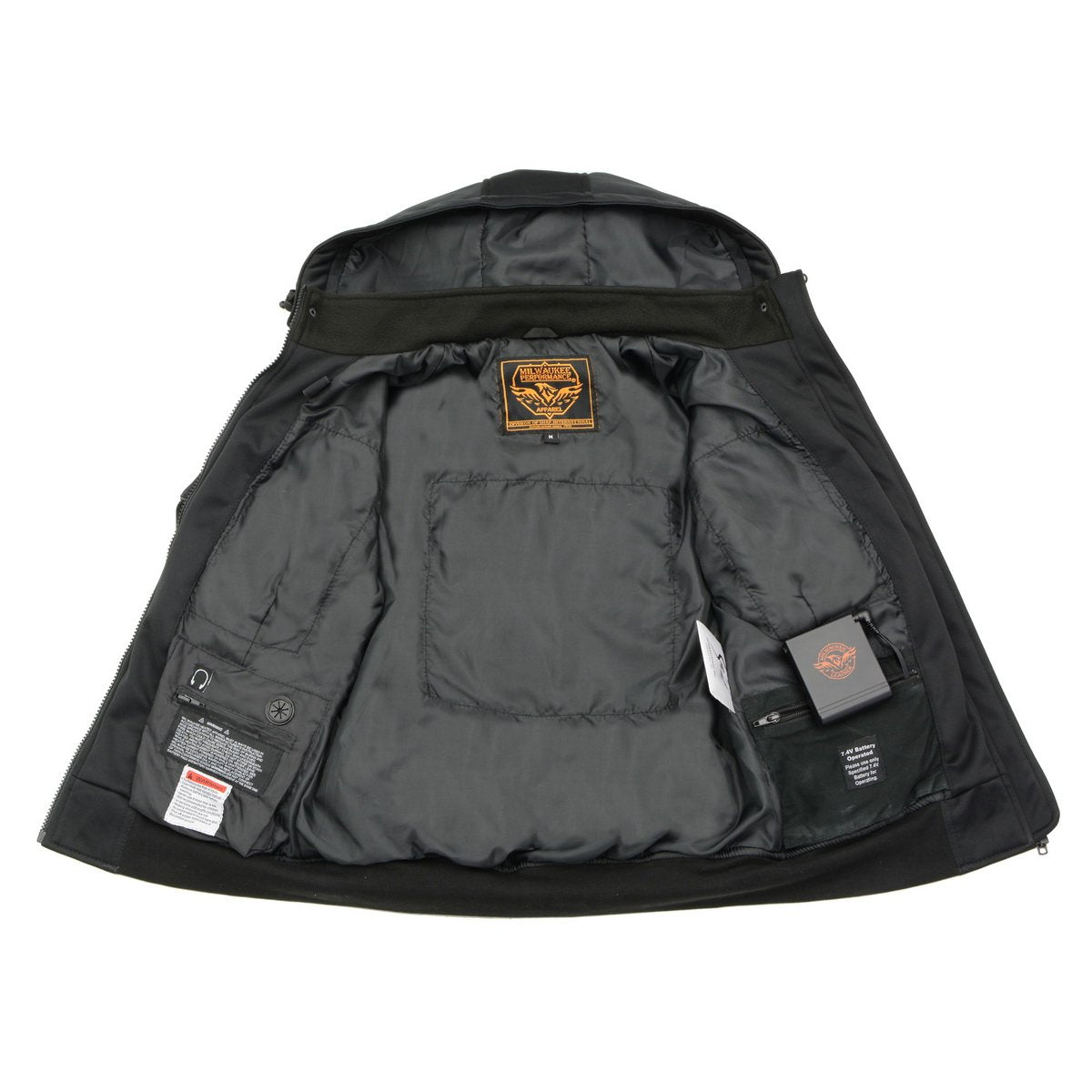 Milwaukee Performance MPL2761SET Women's Black 'Heated' Soft Shell Hooded Heated Jacket (Battery Pack Included)