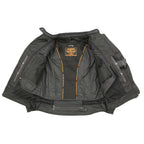 Milwaukee Leather MPL2775 Ladies Black Armored Textile and Mesh Racing Jacket