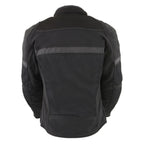 Milwaukee Leather MPL2775 Ladies Black Armored Textile and Mesh Racing Jacket