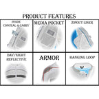 Milwaukee Leather MPL2775 Black Armored Textile Motorcycle Jacket for Women - All Season Jacket w/ Removable Liner