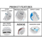 Milwaukee Leather MPL2775 Ladies Black Armored Textile and Mesh Racing Jacket