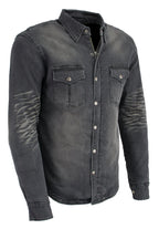 Milwaukee Performance MPM1620 Men's Armored Denim Biker Shirt with Aramid® by DuPont™ Fibers