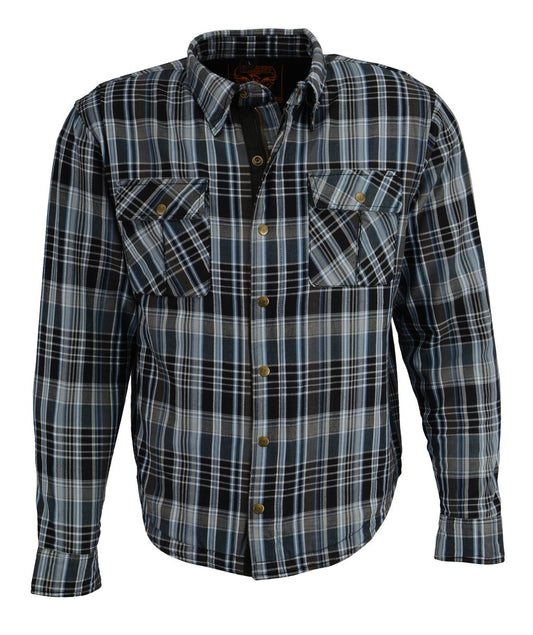 Milwaukee Performance MPM1626 Men's Armored Flannel Biker Shirt with Aramid® by DuPont™ Fibers