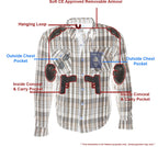 Milwaukee Performance MPM1626 Men's Armored Flannel Biker Shirt with Aramid® by DuPont™ Fibers