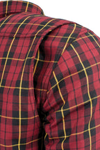 Milwaukee Performance MPM1632 Men's Armored Checkered Flannel Biker Shirt with Aramid® by DuPont™ Fibers