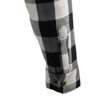 Milwaukee Leather MPM1633 Men's Armored Checkered Flannel Biker Shirt with Aramid® by DuPont™ Fibers