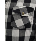 Milwaukee Leather MPM1633 Men's Armored Checkered Flannel Biker Shirt with Aramid® by DuPont™ Fibers