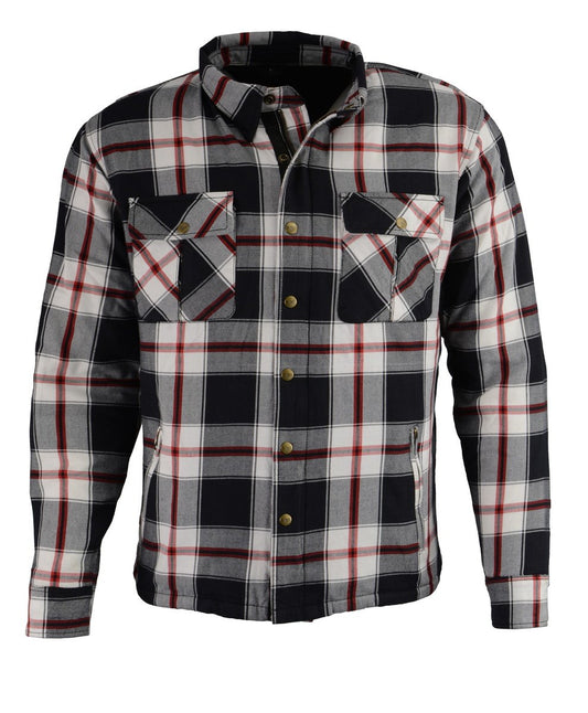 Milwaukee Performance MPM1635 Men's Armored Biker Flannel Biker Shirt with Aramid® by DuPont™ Fibers