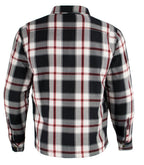 Milwaukee Performance MPM1635 Men's Armored Biker Flannel Biker Shirt with Aramid® by DuPont™ Fibers