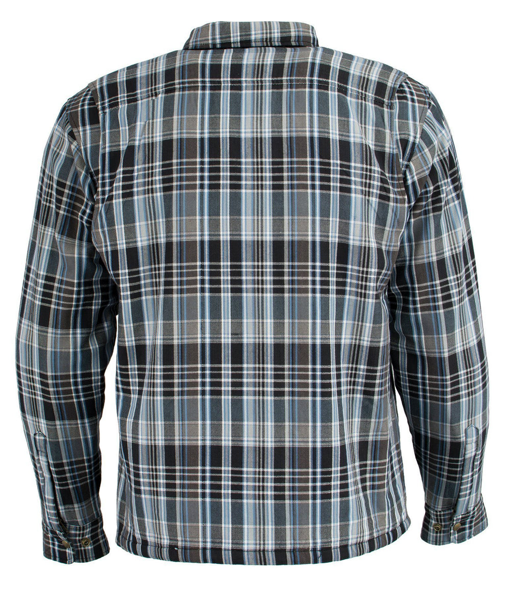 Milwaukee Performance MPM1636 Men's Armored Flannel Biker Jacket with Aramid® by DuPont™ Fibers