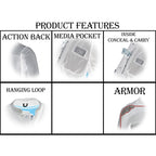 Milwaukee Leather MPM1642 Men's Orange and Black Armored Long Sleeve Hooded Flannel Shirt with Kevlar