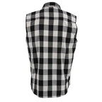 Milwaukee Performance MPM1647 Men's Black and White Sleeveless Shirt - Milwaukee Performance Mens Sleeveless Shirts