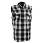 Milwaukee Performance MPM1647 Men's Black and White Sleeveless Shirt - Milwaukee Performance Mens Sleeveless Shirts