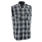 Milwaukee Performance MPM1648 Men's Black and Grey Sleeveless Shirt - Milwaukee Performance Mens Armored Shirts