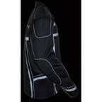 Milwaukee Leather MPM1740 Men's Black Vented Textile Jacket with Reflective Stripes and Gun Pocket - Milwaukee Leather Mens Textile Jackets