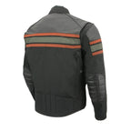Milwaukee Leather MPM1751 Men's 'Burnt Orange' Leather and Textile Armored Jacket
