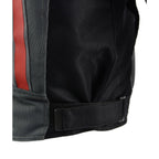 Milwaukee Leather MPM1752 Men's Black and Grey Mesh Armored Racing Jacket