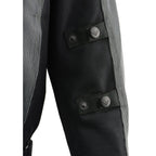 Milwaukee Leather MPM1752 Men's Black and Grey Mesh Armored Racing Jacket