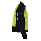 Milwaukee Leather MPM1790 Men's Black and Neon Green Hi Vis Mesh Racer Jacket with Dual Gun Pockets - Milwaukee Leather Mens Textile Jackets