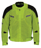 Milwaukee Leather MPM1792 Men's High Vis Armored Textile Jacket with Dual Gun Pockets - Milwaukee Leather Mens Textile Jackets