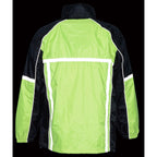 Milwaukee Performance MPM9510 Men's Black and Neon Green Water Resistant Rain Suit with Hi Vis Reflective Tape - Milwaukee Performance Men's Rainsuits