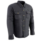 NexGen NXM1715SET Men's 'Scorcher' Classic Heated Black Denim Jacket (Rechargeable Battery Pack Included)