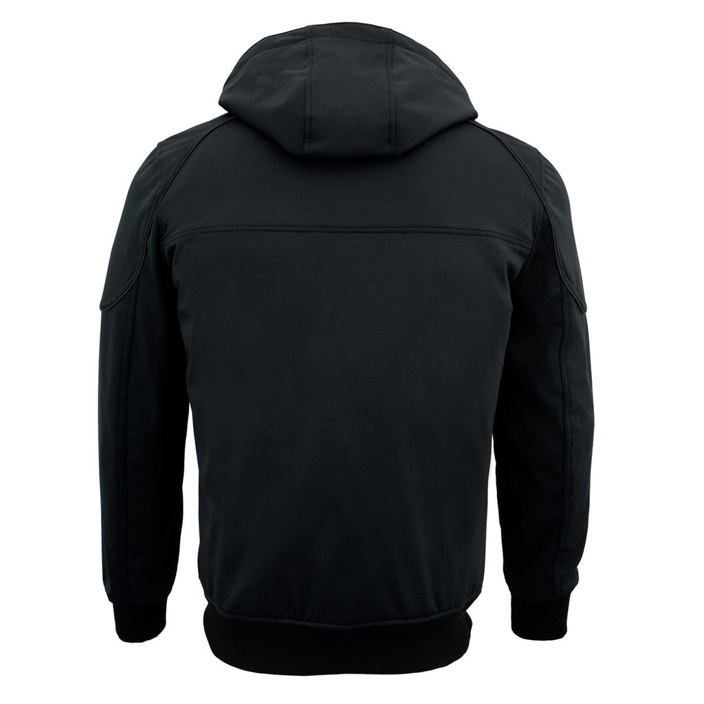 Nexgen Heat Men's Nxm1761set-'Igniter' Black 'Heated' Soft Shell Hooded Jacket (Rechargeable Battery Pack Included)