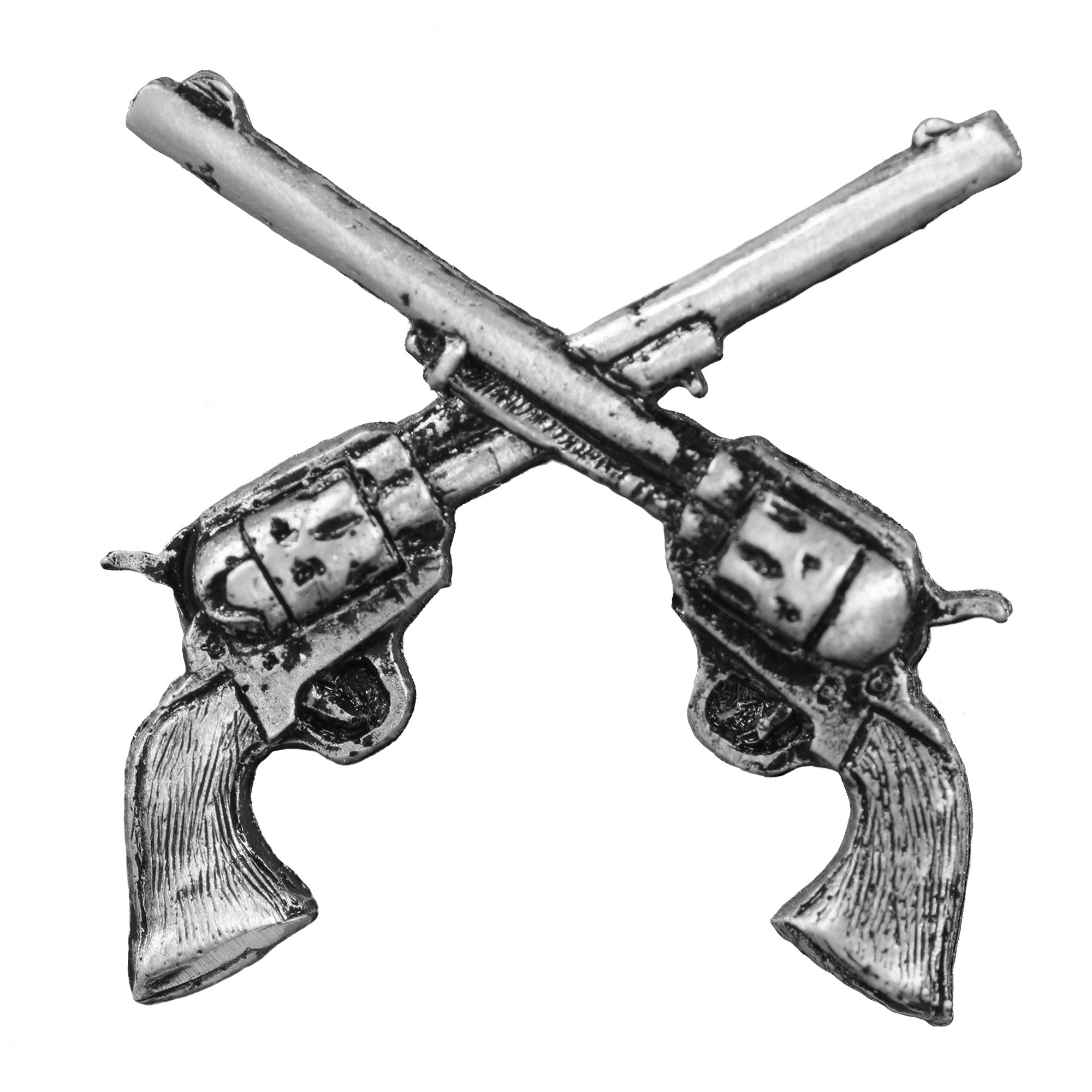 Hot Leathers Crossed Guns Pewter Pin