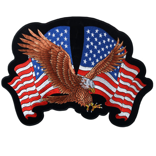 Hot Leathers PPA1226 American Flag Patch 10 x 6