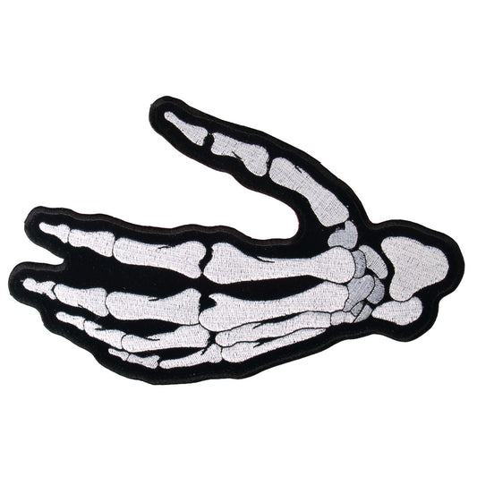 Hot Leathers Skeleton Left Hand 4" x 3" Patch