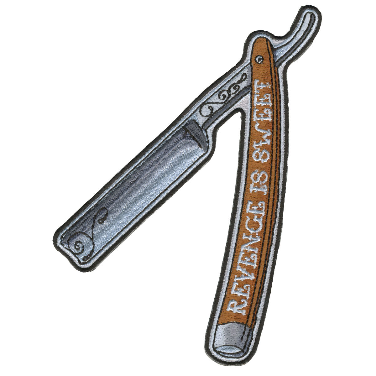 Hot Leathers Straight Razor 5" x 3" Patch