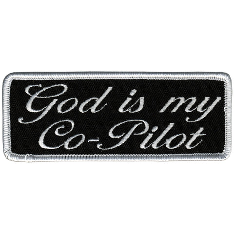 Hot Leathers God Is My Co-Pilot Patch