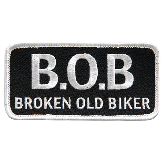 Hot Leathers Broken Old Biker 4" x 2" Patch