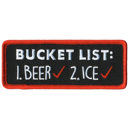 Hot Leather Bucket List Patch